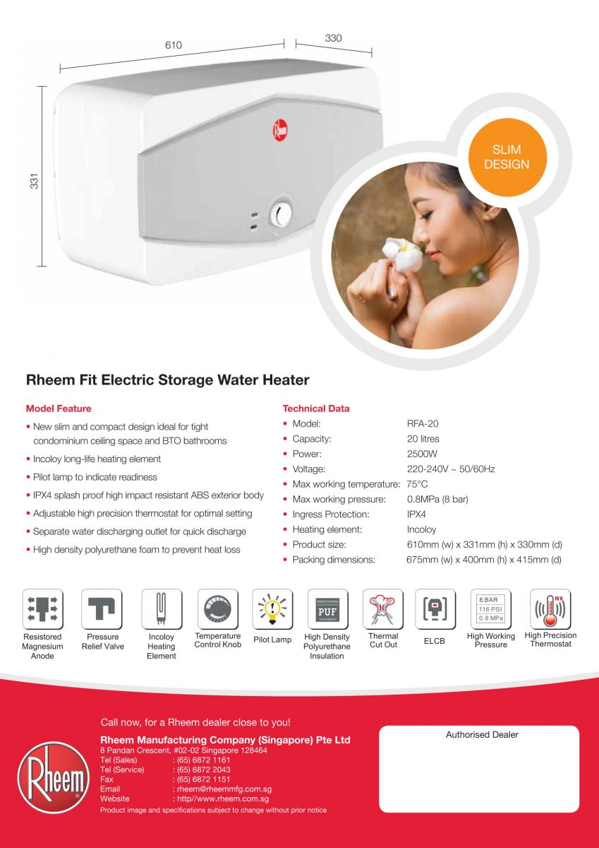 Rheem EHG 20L Storage Heater